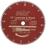 Freud LU98R012 12-Inch 96 Tooth TCG Laminate and Wood Cutting Saw Blade with 1-Inch Arbor and PermaShield Coating