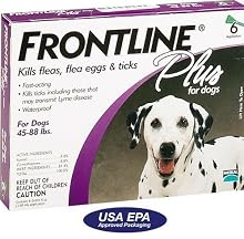 Merial Frontline Plus Flea and Tick Control for 45- to 88-Pound Dogs and Puppies, 6 Month