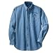Personalized custom embroidered swimming design on denim shirt