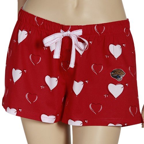 Reebok Jacksonville Jaguars Ladies Red Arrow Pajama Shorts (Medium)