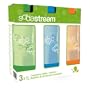 Sodastream 3000064 Pack de 3 Bouteilles Pet 1 L Color�es Plastique