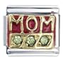 Mom Red & Green Italian Charms