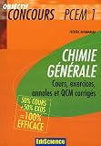 Chimie g�n�rale PCEM 1 : 50% cours + 50% exercices
