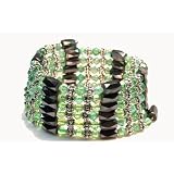Magnetic Wrap Necklace/Bracelet - Green 36 Inches in Length