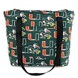 University of Miami Canes Hurricanes Logo Tote Bag Cotton with WATERPROOF LINING UNDERSIDE Travel, Baby, Diapers, Sports Gym or Beach Cute Best Unique GIFT IDEA for Him Her Man Men DAD MOM Mother Woman Women Ladies