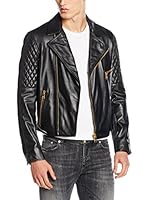 Versace Cazadora Piel (Negro)