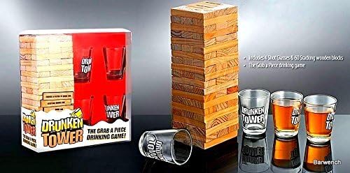 Barwench Drunken Tower Drinking Game Model: (Home & Kitchen)