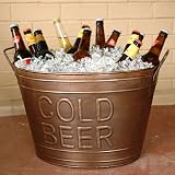 Cold Beer Bronze Beverage Tub