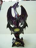 Dragon Style Purple Candle Holder -- 12"