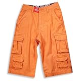 Cool Island - Boys Cargo Short, Orange