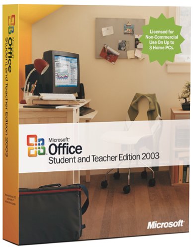 Software: Microsoft Office Student and Teacher Edition 2003 [OLD VERSION]