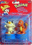 Eigenschaften RoseArt Pokemon / POKEMON 2000 - Figuren Stempel 2-Pack - #52 Mauzi / Meowth & #04 Glumanda / Charmander - OVP