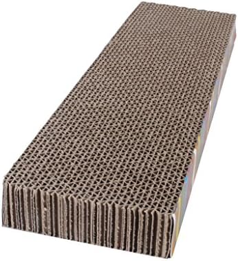 Mastone Super Pet Cat Scratcher with Catnip,cat Lounge Cat Toy Cardboard Scratcher(i-style)