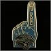 Jacksonville Jaguar Hats : Jacksonville Jaguar #1 Fan Pin