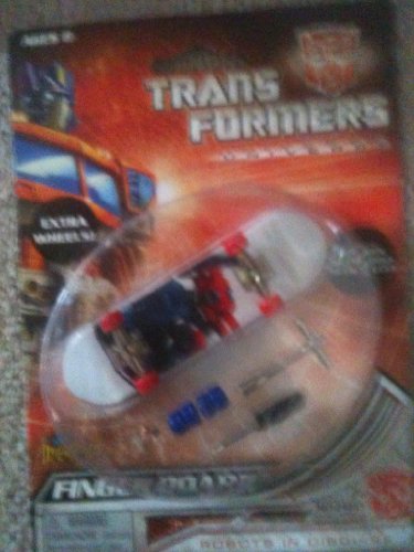 1st Generation Animated Optimus Prime Trans Formers White Fingerboard