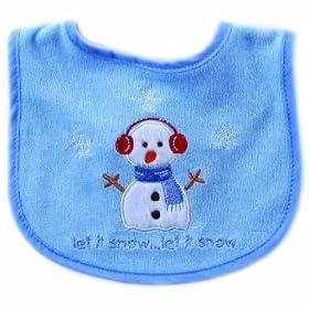 Luvable Friends Christmas Embroidered Bib