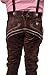 Lederhosen Leather Shorts Oktoberfest Trachten Bavarian Dark Brown