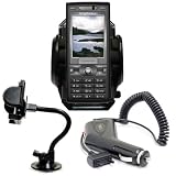 Brand New XYLO ACCESSORIES Car Kit: Windscreen Suction Mount Holder and In Car Charger for the Sony Ericsson K800i / K810i