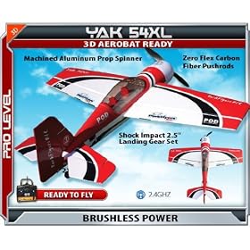 Parkflyers 21076 Yak 54XL RTF Pro Grade 3D w  2.4Ghz Radio from ParkFlyer Electric Airplanes