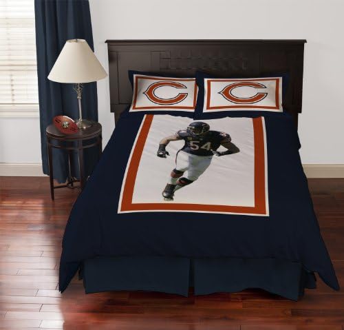 NFL Biggshots Bedding - Chicago Bears Brian Urlacher Comforter Set, Full