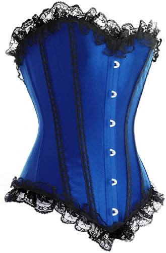 A3075 - Blue satin corset (5X)