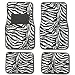 Zebra Animal Print Auto Floor Mat 4 pcs