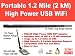 Portable 1.2 mile 500mW High Power USB WiFi 802.11b/g with 1.5x and 3x Boosters