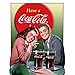 Coca Cola Coke Young Couple Tin Sign 13 x 16in
