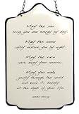 America Retold White Enamel Sign, Apache Quote, 9