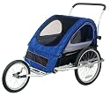 Schwinn Mark III Double Bike Trailer and Jogging Stroller (Blue/Black)