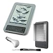 Protective Slim Flexible Durable Silicone Cover Case Skin For Kindle Wireless Reading Device, Wi-Fi, 6" Display Latest Generation + includes a Determination Hand Strap + Includes a Anti Glare Screen Protector + Includes a Travel USB Car Charger Kit