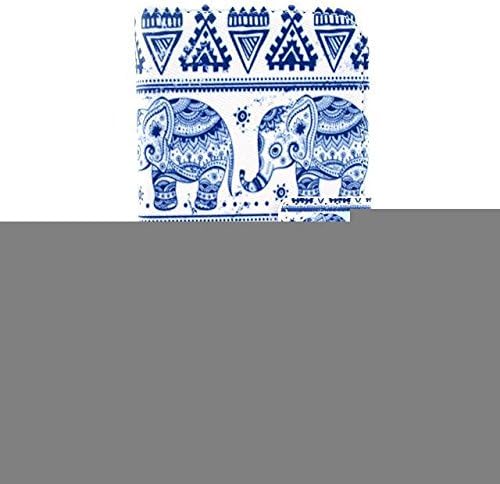 Vkied Samsung Galaxy S4 leather Case (Elephant) Pattern Fashion Printing Wallet Cards Slots Flip Magnet Stand Leather Carry Case with Screen Protector and Cleaning Cloth