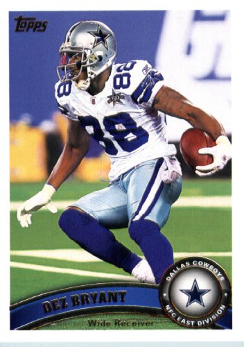 2011 Topps Football Card # 130 Dez Bryant - Dallas Cowboys - NFL Trading Card in a Protective Case!