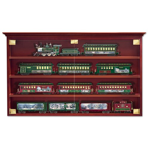 Bridgeport Train Display Wood Cabinet by The Bradford Exchange