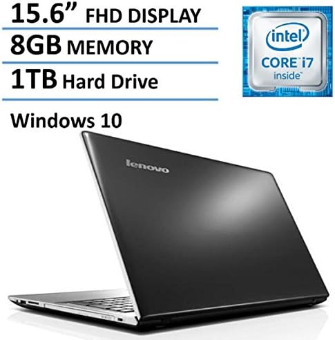 Lenovo Premium 15.6" Full HD High Performance Laptop 2016 Flagship Edition, Intel Core i7-5500U 3GHz, AMD Radeon R7 M360, 8GB Ram, 1TB HDD, DVD Burner, Backlit Keyboard, HDMI, VGA, Webcam, Windows 10