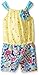 Little Lass Girls' Romper Floral Taffeta