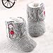 Voberry? Baby Girls Knit Soft Fur Winter Warm Snow Boots Heart Button Crib Shoes (6-12 months)