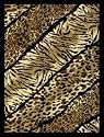 5x8 Animal Prints Area Rugs Gold Leopard Carpet