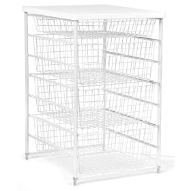 <b>ClosetMaid 4 Drawer Basket Kit, White #6201</b>
