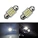 JDM ASTAR Extremely Bright EX Chipsets Error Free 1.25 inches 31mm DE3175 DE3021 DE3022 3175 LED Bulbs, Xenon White
