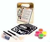 Glitter Temporary Tattoo FUN KIT 12 Tattoos -UV BLACK LIGHT - Water Proof Do It Yourself!