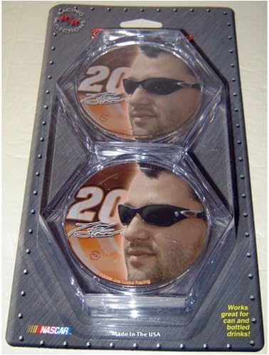 NASCAR PHOTO COASTER SET - 4 Acrylic Coasters featuring choice of Dale Earnhardt Sr. - Dale Earnhardt Jr. - Jeff Gordon - Kasey Khane or Tony Stewart