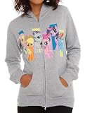 My Little Pony Forever Grey Girls Hoodie (Grey, Large)