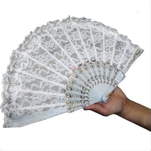 White Lace Fan