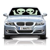 Alien Car Sun Shade, Reversible in Silver 24
