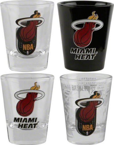 Miami Heat 3D Logo Shot Glass Set