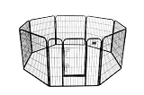 BestPet® Black 32" Heavy Duty Pet Playpen Dog Exercise Pen Cat Fence B