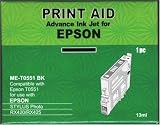 set of two compatible epson t0551 black inkjets for rx420/rx425