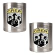 Columbus Crew MLS 2pc Stainless Steel Can Holder Set - Primary Team Logo by Great American Products