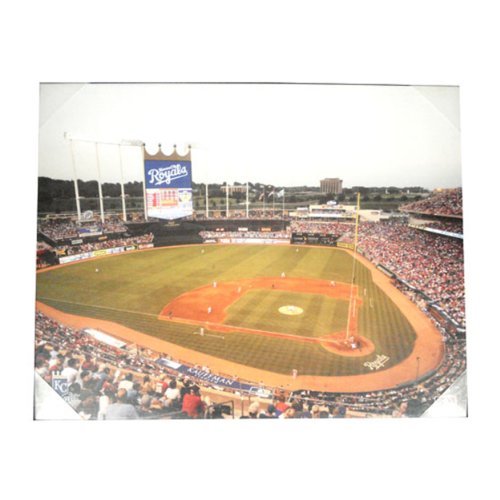 MLB Kansas City Royals Artissimo Kaufman Stadium 22x28 Canvas